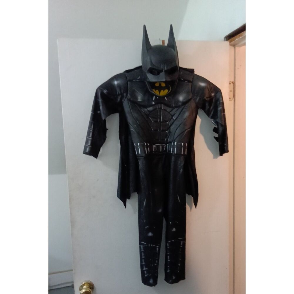 Batman Kids Halloween Costume Jumpsuit with Mask and Cape